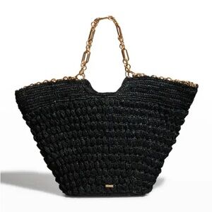 Cult Gaia samira woven black bag